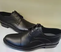 کفش چرمی دانشجویی مردانه مشکی