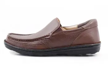 کفش چرمی راحتی مردانه قهوه‌ای